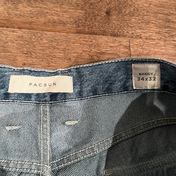 PacSun Baggy Carpenter Jeans - Blue Denim (34x32) - Picture 6 of 8